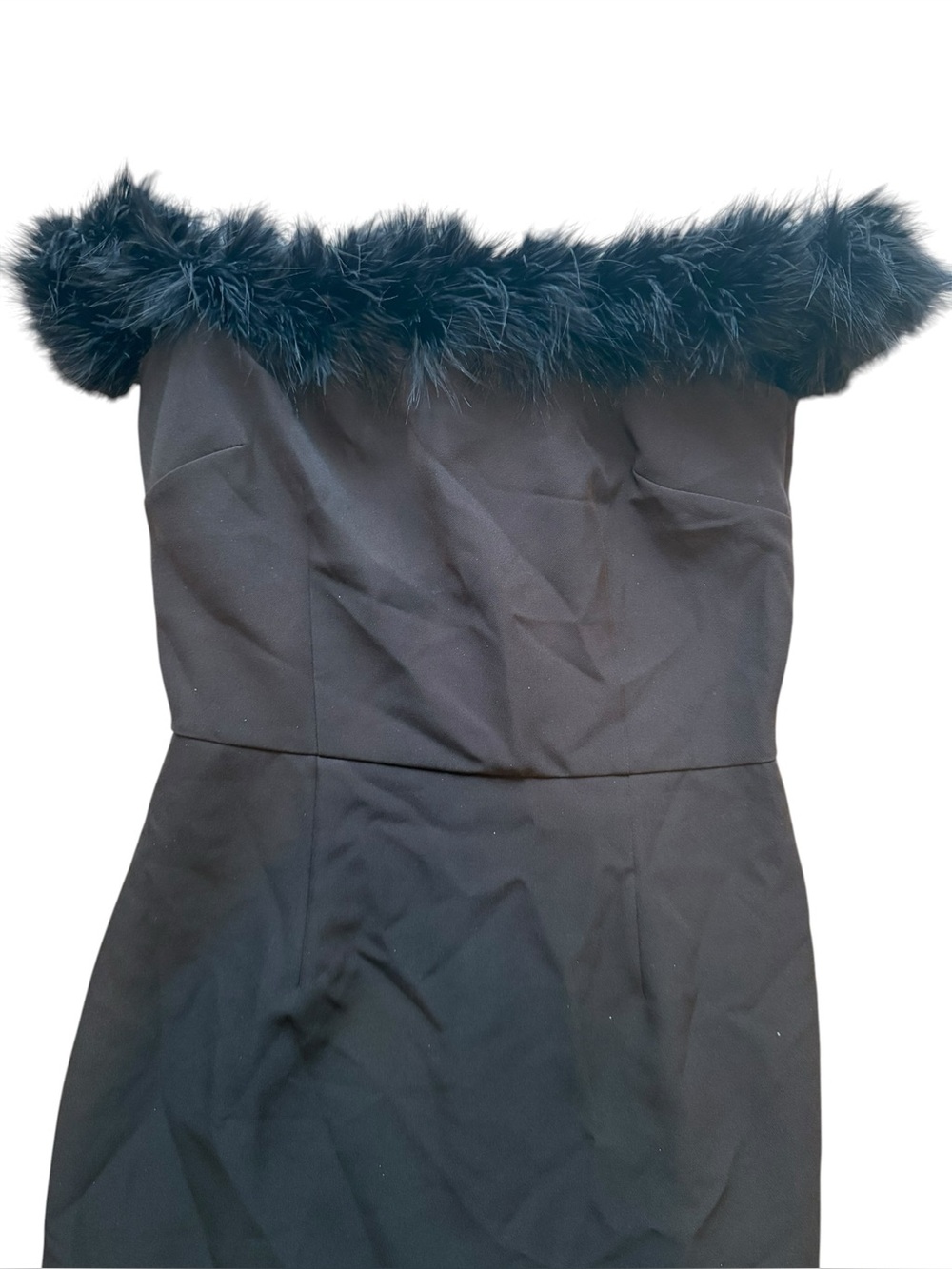 Gianni Bini Feather Off-The-Shoulder Cocktail Dress - Picture 6 of 12